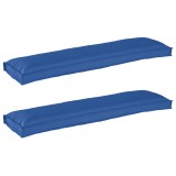 vidaXL Perne pentru bănci 2 bucati Albastru Regal 150x40x8 cm Material Oxford