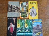Lot 21 pliante turistice vintage, altele cu harti / CD1P