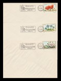 1986 Romania - Set 3 plicuri Ocrotiti monumentele naturii, stampila Radauti