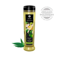 Shunga Orcanica Green Tea - Ulei de Masaj cu Aromă de Ceai Verde, 240 ml