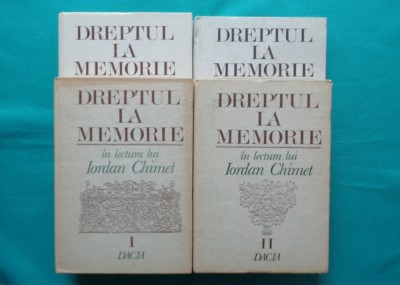 Iordan Chimet &amp;ndash; Dreptul la memorie ( toate cele 4 volume ) foto