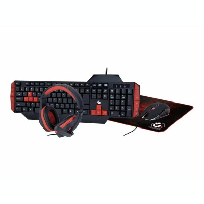 Kit tastatura mouse mousepad si casti gaming GEMBIRD GGS-UMG4-02 foto