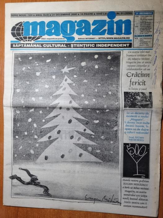 ziarul magazin 21 decembrie 2000