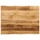 Cumpara ieftin Blat de masa contur natural 80x60x2,5 cm lemn masiv mango brut