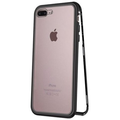 Husa Magnetic Case 360&amp;deg; pentru iPhone 7 Plus, Silver foto