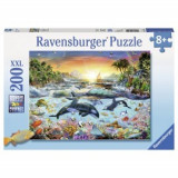 Puzzle paradisul delfinilor 200 piese, Ravensburger