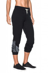 Pantaloni sport femei Under Armour W Favorite Fleece Negru foto