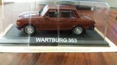 macheta wartburg 353 masini de legenda romania - deagostini, 1/43, noua. foto