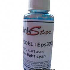 Cerneala EPSON DYE CISS color FOTO ALBASTRA ( Refill Photo Light-Cyan ) pe baza