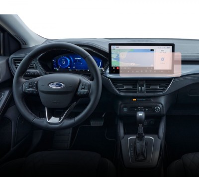 Folie Protectie Navigatie Ford Focus 2024+, Duragon, protectie Display Navigatie, silicon Mat, Anti-zgarieturi, Anti-amprenta, kit instalare foto