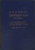 ANUARUL UNIVERSITATII DIN BUCURESTI 1940-1941, 1941-1942-NECUNOSCUT-266567