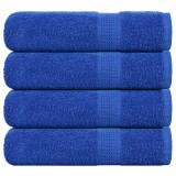 VidaXL Prosoape de baie 4 buc Albastru 100x150 cm 360 g/m&sup2; 100% bumbac