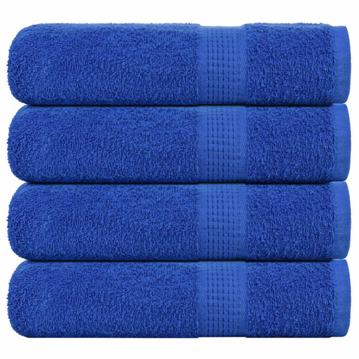vidaXL Prosoape de baie 4 buc Albastru 100x150 cm 360 g/m&sup2; 100% bumbac 136717