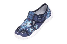Pantofi cu interior de bumbac pentru baieti Vi-GGa-Mi Adas Albastru mar. 35