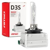 Bec xenon D3S 35W 6000K AMiO BASIC pentru faruri originale cu lupa