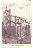 3310 - BUCURESTI, CATHEDRAL Sf. IOSIF, Romania - old postcard - used - 1925, Circulata, Printata