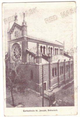 3310 - BUCURESTI, CATHEDRAL Sf. IOSIF, Romania - old postcard - used - 1925 foto