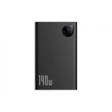 POWER BANK Baseus Adaman,24000mAh, PD 140W,ultra thin,1xUSB; 2xUSB-C,display digital pt. baterie,5A,cablu USB-C la USB-C 240W,1m inclus,negru &quot;P100215