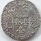 Franța 1 teston ( MDLXXV ) 1575 Rennes R-1 argint Henric lll ( Carol lX)