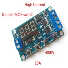 Modul programabil timer cu optocuplor si afisaj LED DC 5-30V DC 20A foto