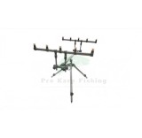 Rod Pod Pescuit Baracuda East Shark RP122, 4/5 Lansete, Aluminiu, Telescopic, Husa Transport Inclusa, Verde/Negru