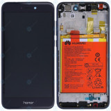 Capac frontal modul display Huawei Honor 8 Lite + LCD + digitizer + baterie albastru 02351EQJ 02351EXQ 02351VBP