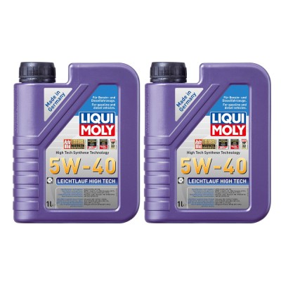Pachet 2 litri Ulei sintetic Liqui Moly Leichtlauf High Tech A3 B4 5W40 foto