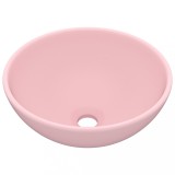 Cumpara ieftin Chiuveta baie lux, roz mat, 32,5x14 cm, ceramica, rotund