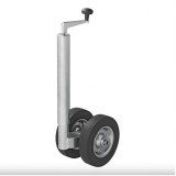 Cumpara ieftin Roata de sprijin manevra, teava de 48mm anvelopa cauciuc plin 200 x 50 mm