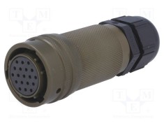 Conector circular mufa pe cablu PIN 19 mama AMPHENOL foto