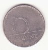 Ungaria 10 forint 2008, Europa, Cupru-Nichel