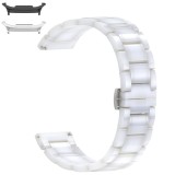 Curea ceramica, compatibila Samsung Galaxy Watch9 44mm/40mm, Samsung Galaxy Watch 8 44mm/40mm, Alb