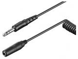 Cablu Audio Jack 6,3mm 5m Negru PVC, Goobay