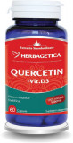 Cumpara ieftin Quercetin cu Vitamina D3, 60 capsule, Herbagetica
