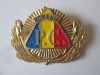 Insigna Politia Comunitara anii 2000, cuc cascheta, militarie, colectie, 45x42mm