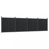 Cumpara ieftin Panouri pentru gard, gri, 699x186 cm, WPC