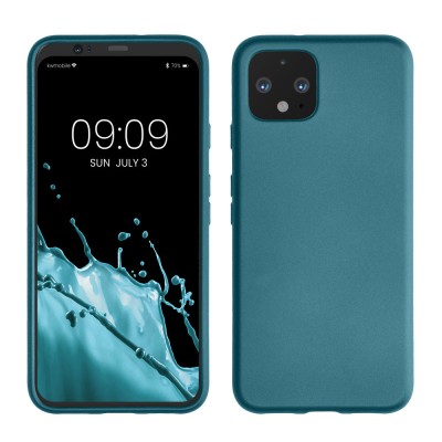 Husa Kwmobile pentru Google Pixel 4, Albastru, Silicon, KWM000011DK003C foto