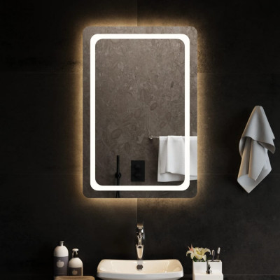 Oglindă de baie cu LED, 60x90 cm foto
