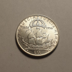 Suedia 2 Coroane Kronor 1938 UNC
