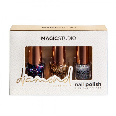 Set 3 lacuri de unghii Nails Diamond Magic Studio 12261 foto