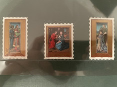 liechtenstein - serie timbre pictura religie craciun nestampilata MNH foto
