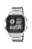 Ceas Barbatesc Casio Digital Argintiu AE-1200WHD-1A Cronograf, Alarma, Calendar, Iluminare LED, Otel Inoxidabil