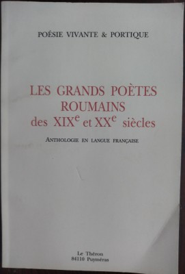 GRANDS POETES ROUMAINS/sec.XIX-XX/1991:Dinescu/Doinas/Sorescu/Nichita Stanescu+ foto