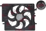 Ventilator radiator Volvo S60/V60 10-19, S60/V60 18-, S90/V90 16-, Xc60 17-, Xc90 15-, motor: 2.0 d, 495 mm; 4 pini, 31657360; 32249742