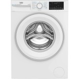 Masina de spalat rufe Slim Beko B3WFU49415WWES, 9 kg, 1400 RPM, Clasa A, IronFast, SteamCure, AddXtra, Motor ProSmart Inverter, SteamTherapy Alb