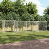 Cușcă pentru c&acirc;ine Argintiu 800 x 200 x 200 cm Oțel Galvanizat