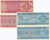 !!! ANTILELE OLANDEZE - SET 1 + 2 1/2 GULDENI 1970 - P 20 , 21 - UNC
