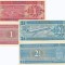 !!! ANTILELE OLANDEZE - SET 1 + 2 1/2 GULDENI 1970 - P 20 , 21 - UNC