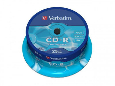 Verbatim CDR52X EXT PROT 25 SPINDLE DL foto