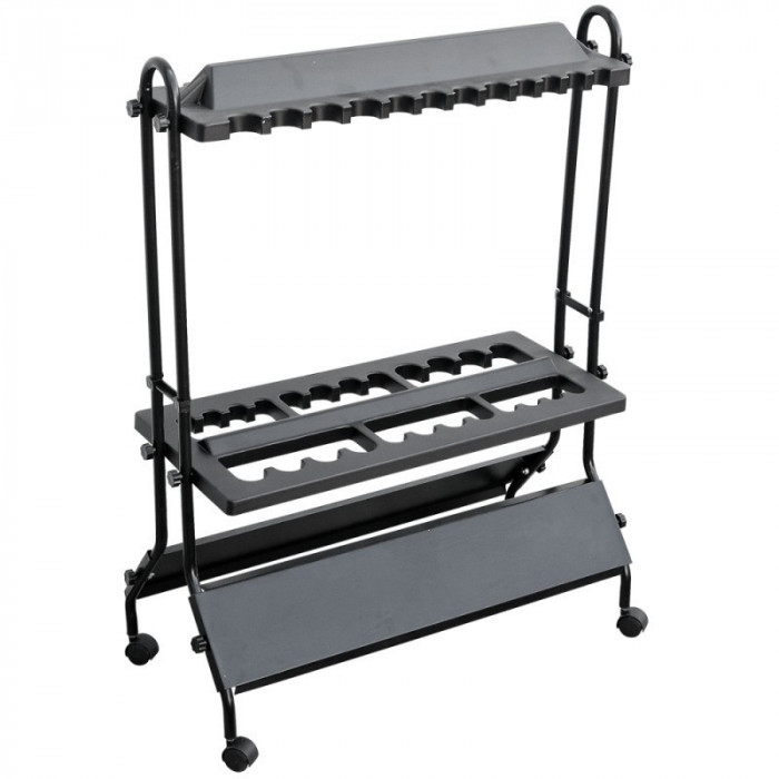 Stand metalic pentru 24 lansete, 91 x 69 x 31 cm, negru